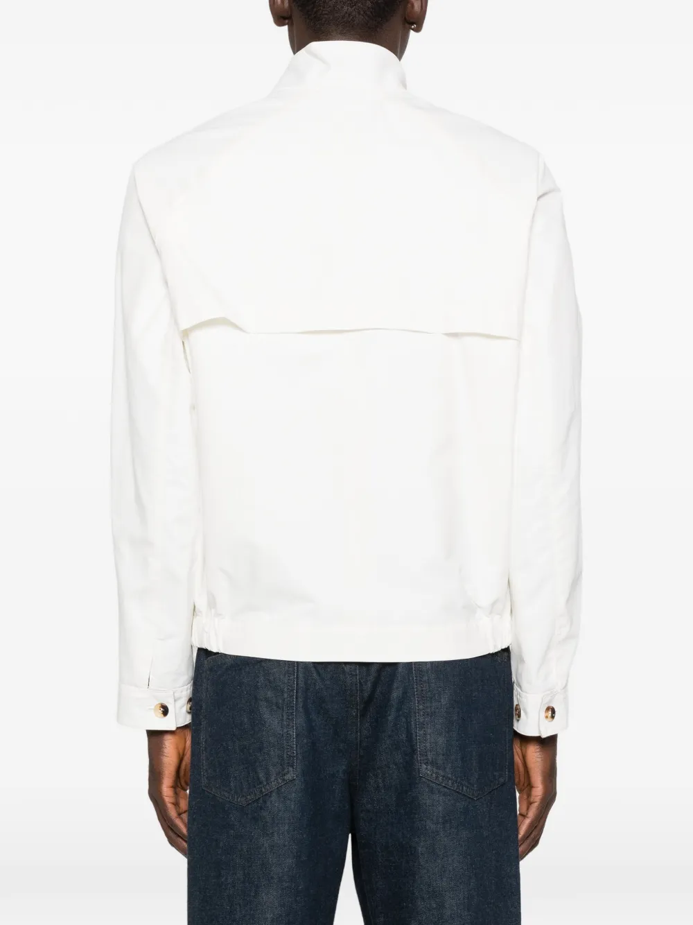 Brunello Cucinelli Jack met stormklep Wit