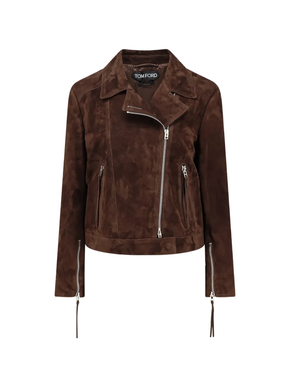 TOM FORD suede biker jacket - Braun