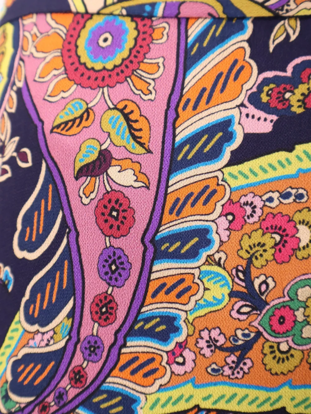 Ruffled Paisley Skirt