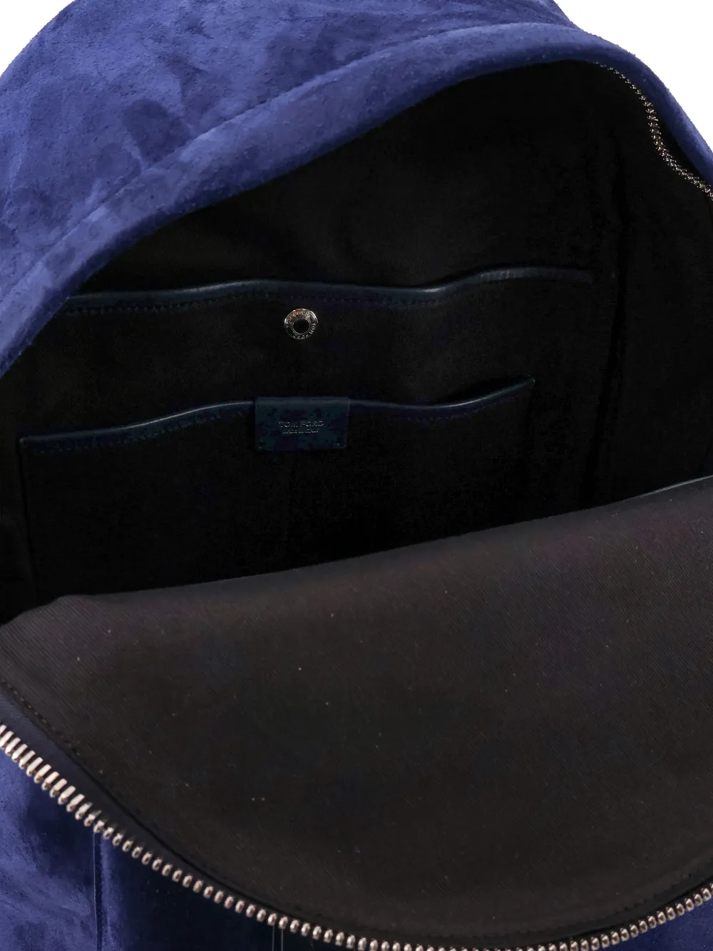 TOM FORD Fluwelen rugzak met rits Blauw