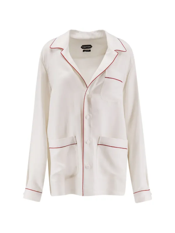 Tom Ford Silk Shirt in White