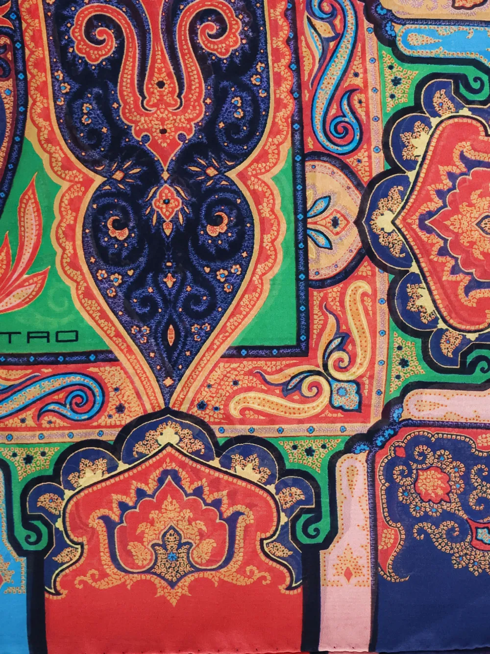  Etro Silk Scarf - Orange 