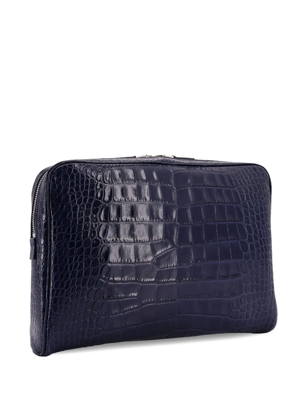  Tom Ford Embossed-leather Zip Laptop Bag - Blue 