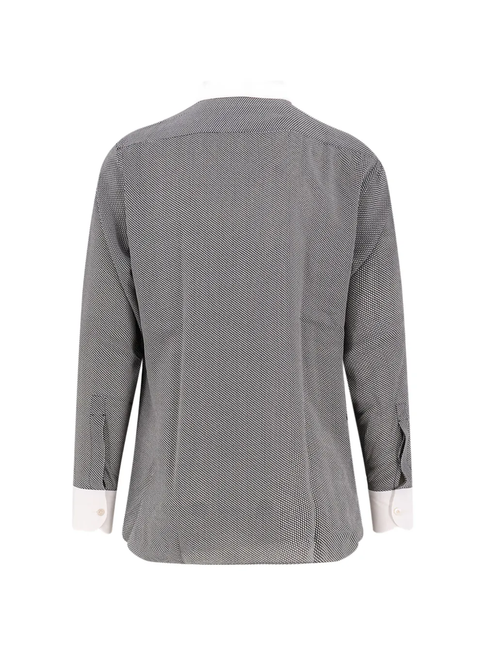 TOM FORD patterned concelad-fastening shirt - Zwart