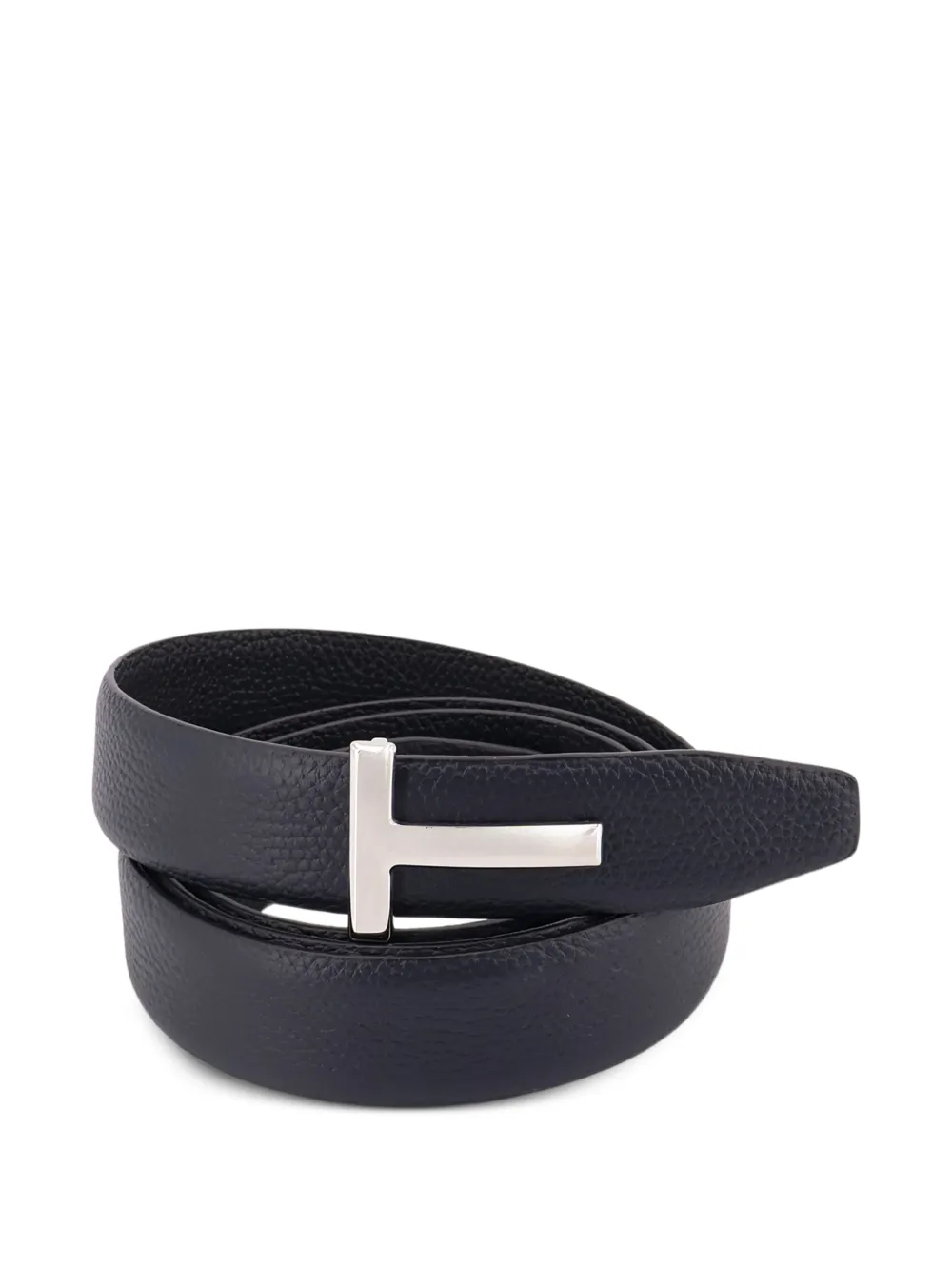 TOM FORD Riem met T-gesp Zwart