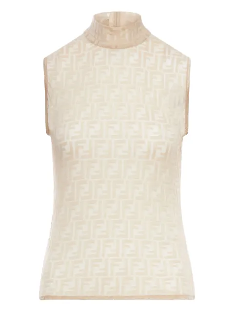 FENDI top con motivo