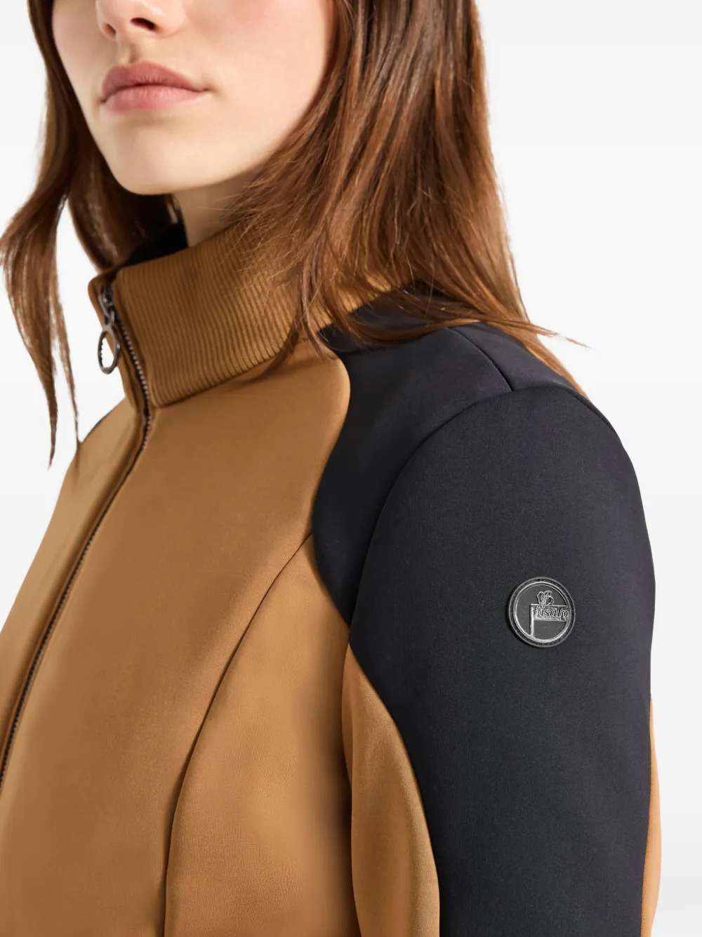 Fusalp Ilam Panelled Jacket In Brown