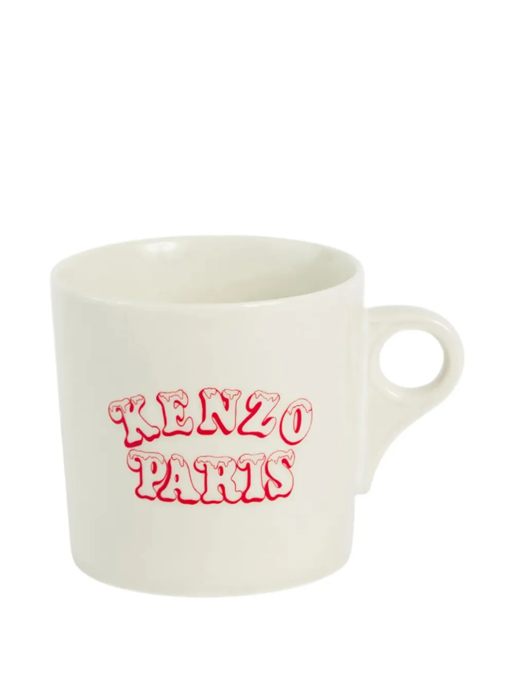 Kenzo Holidays Tiger Face-graphic Logo Mug In Neutral