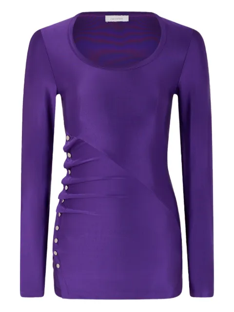 Rabanne draped snap-fastening top