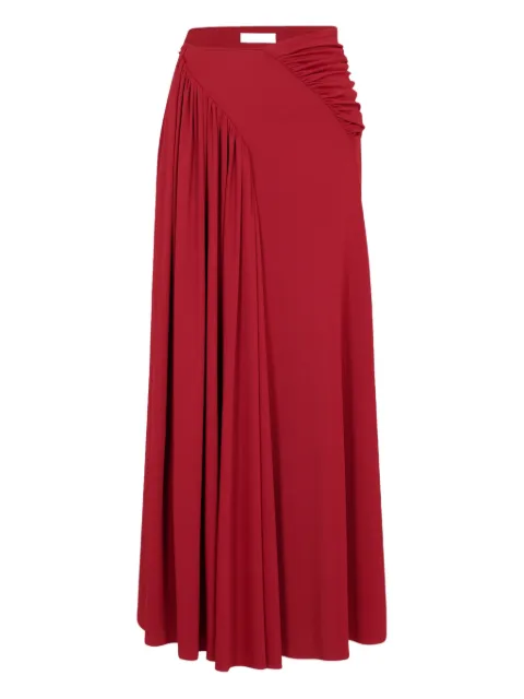 Rabanne ruched maxi skirt