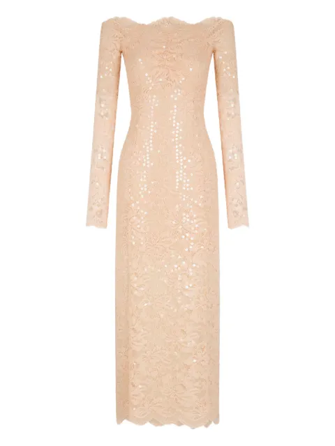 Rabanne sequined long-sleeve maxi dress