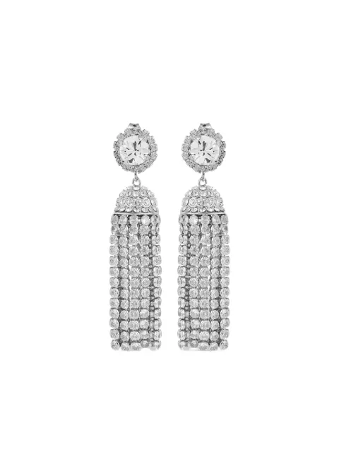 Rabanne crystal-embellishment tassel earrings