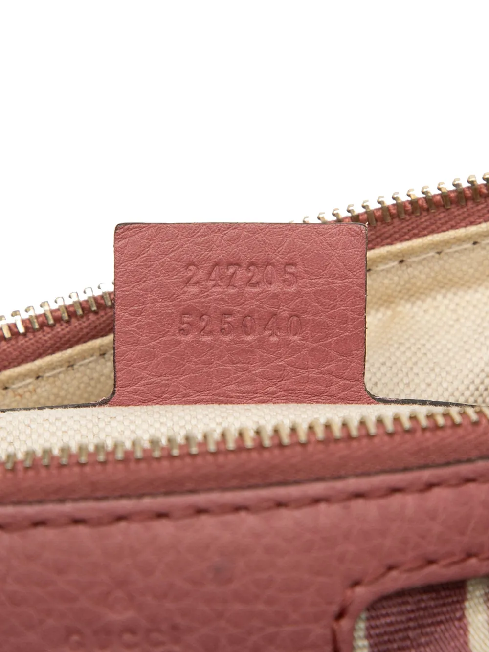 Pre-owned Gucci 2000-2015 Calfskin Web Joy Boston Bag Satchel In Pink