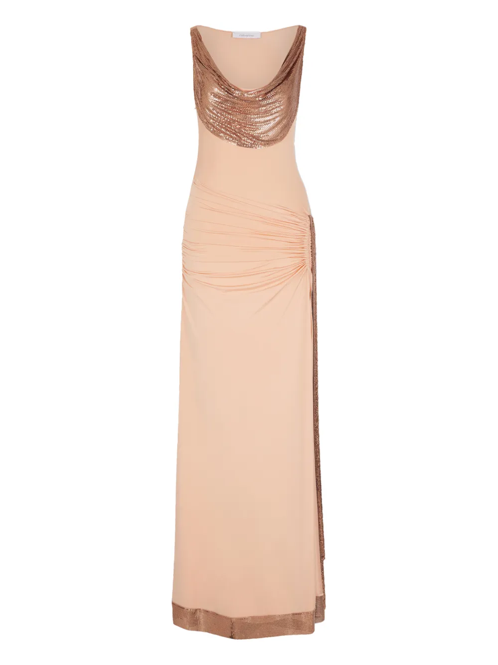 Rabanne cowl-neck maxi dress - Rosa