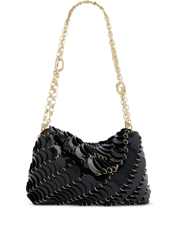 Rabanne Paco パテントレザー ショルダーバッグ | ブラック | FARFETCH JP