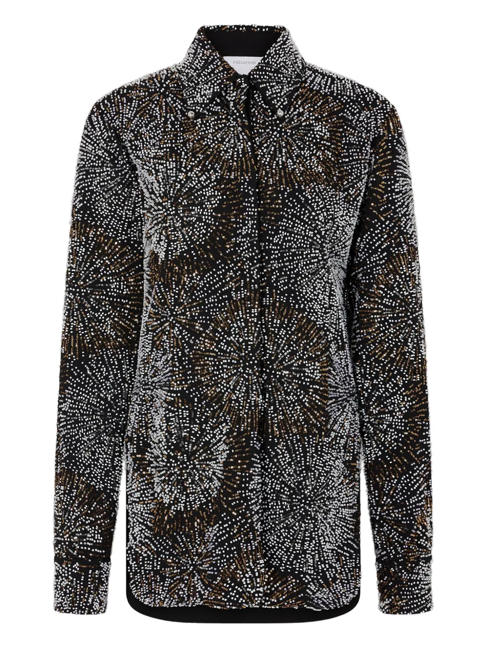 Rabanne embroidered shirt - Nero