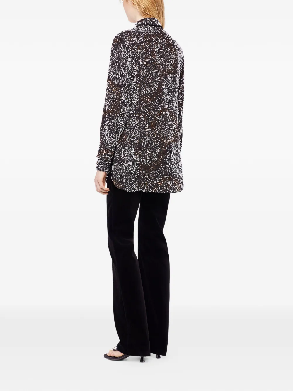 Rabanne Embroidered Shirt In Black