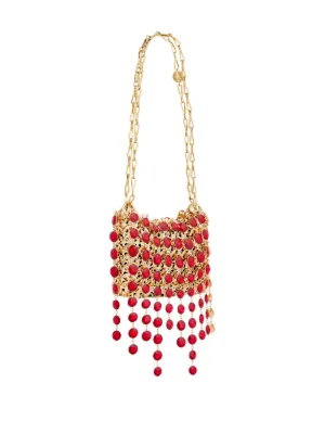 Sac Bandoulière Raphia Rabanne multicolore SoaBoutik