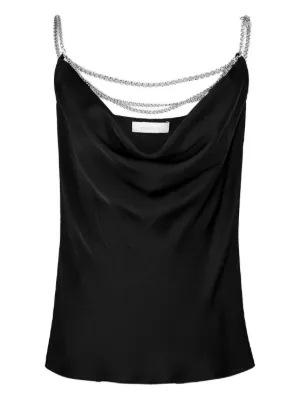 ジバンシィ GIVENCHY ブラック レース タンクトップ Givenchy トップ/タンクトップ - 黒|BWB03U20H0008