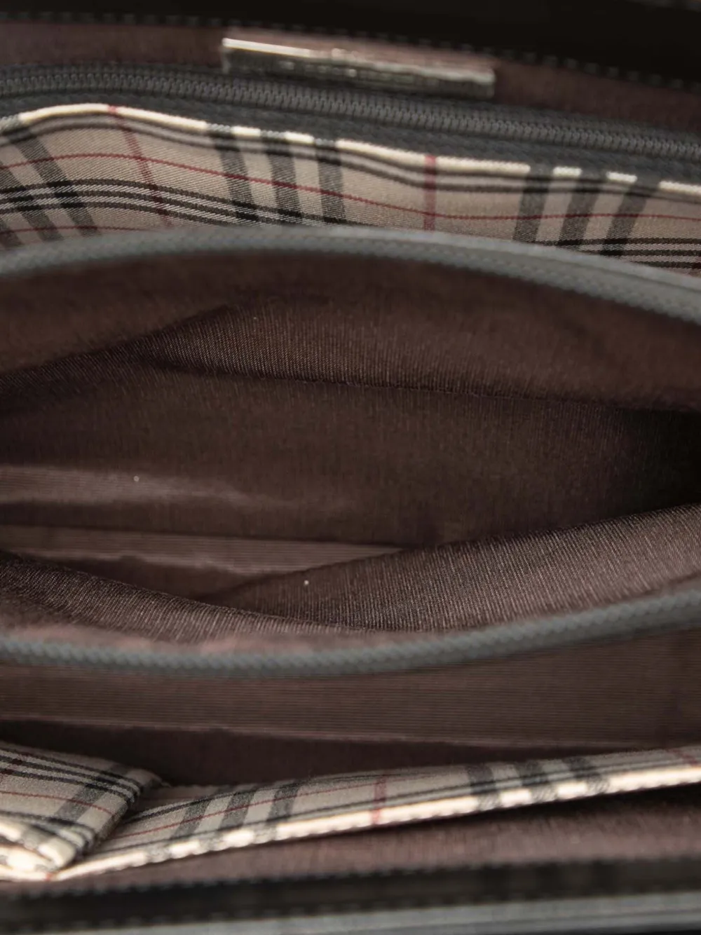 Pre-owned Burberry 2000-2017 Leather Tote Bag In Black