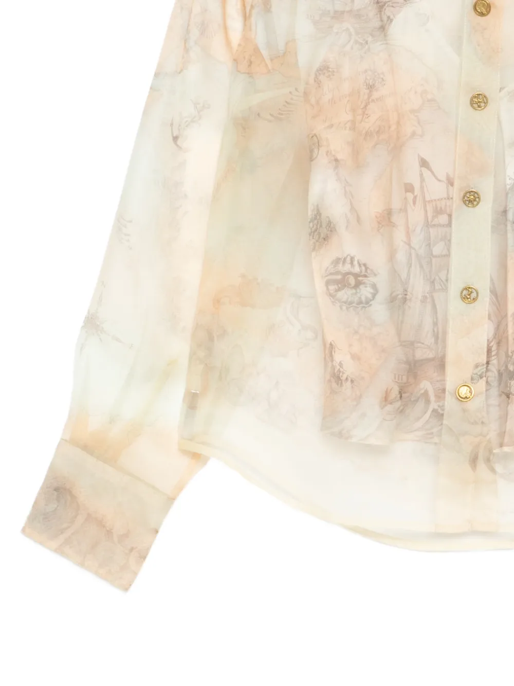  Zimmermann Rebellion Shirt - Neutrals 