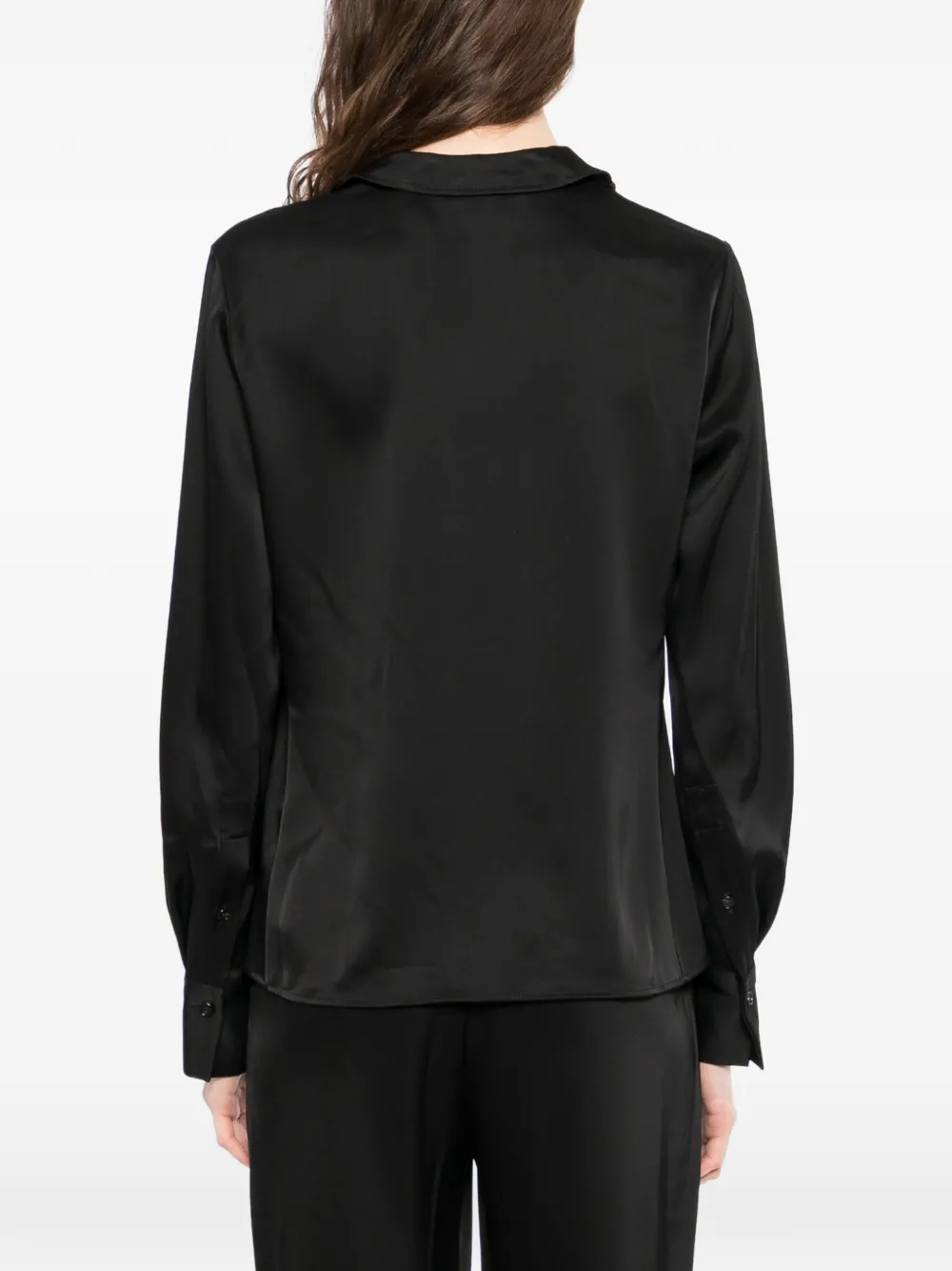 Theory Satijnen blouse Zwart