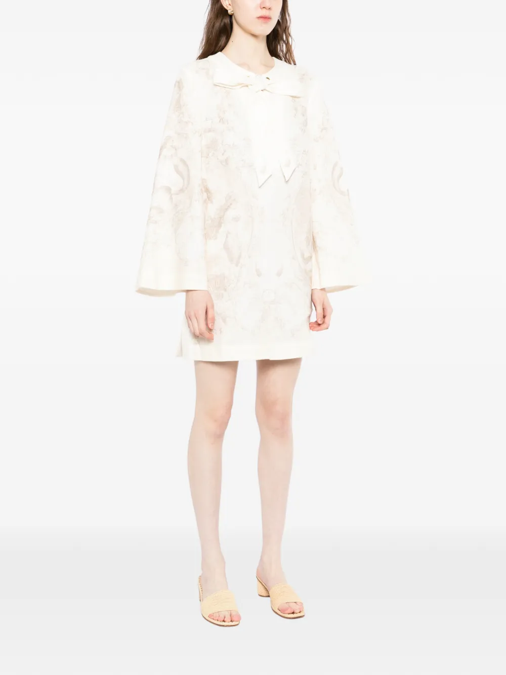 ZIMMERMANN Tuniek met gestrikte hals Beige