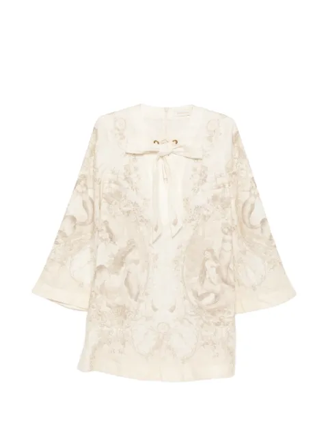 ZIMMERMANN タイネック チュニックドレス
