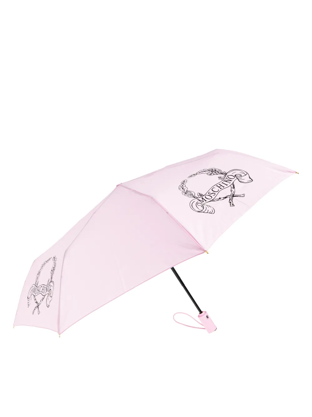 Moschino logo-motif umbrella - Roze
