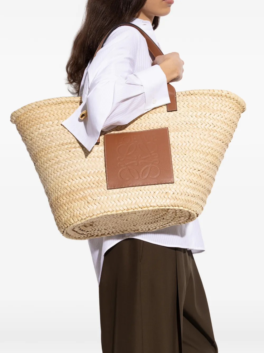 LOEWE woven tote bag - Beige