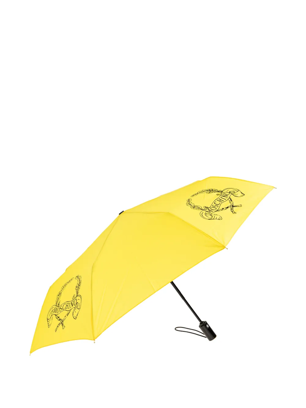 Moschino logo-motif umbrella - Gelb