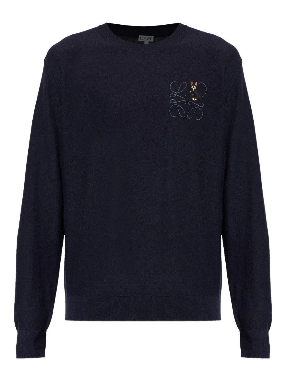 LOEWE x Louis Wain embroidered wool sweater | Blue | Image 1