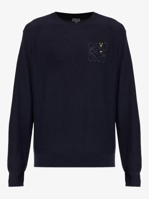 LOEWE x Louis Wain embroidered wool sweater