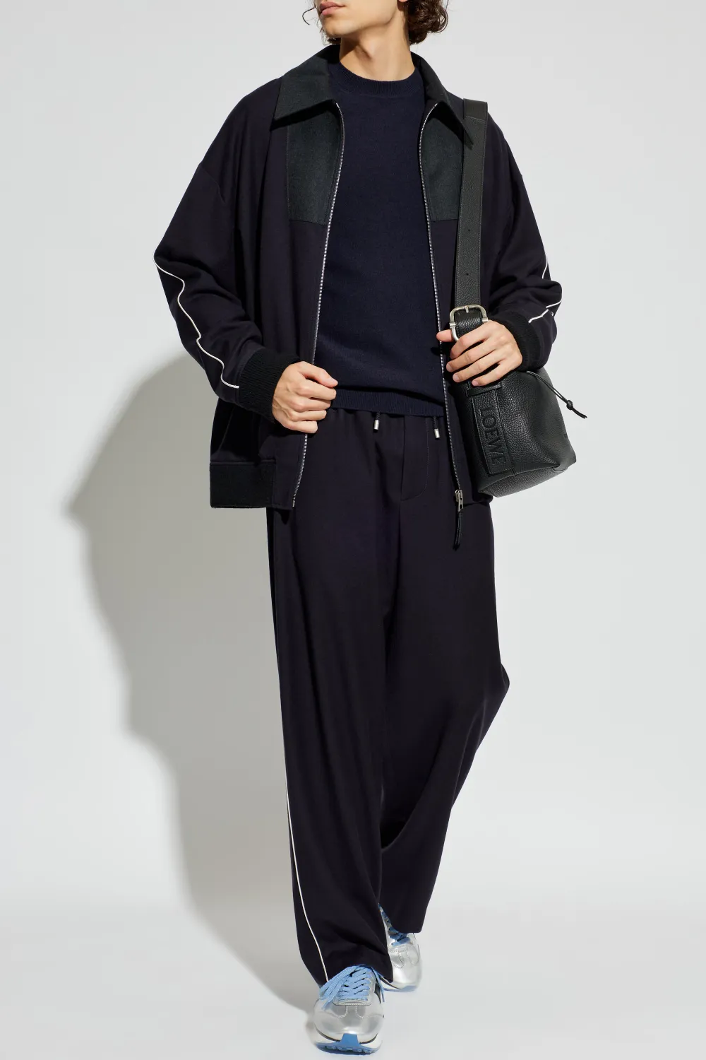 LOEWE x Louis Wain embroidered wool sweater - Blauw