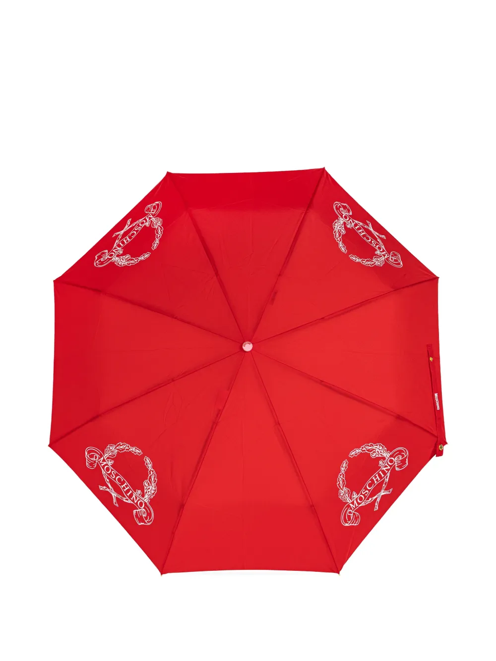 Moschino logo-motif umbrella - Rood