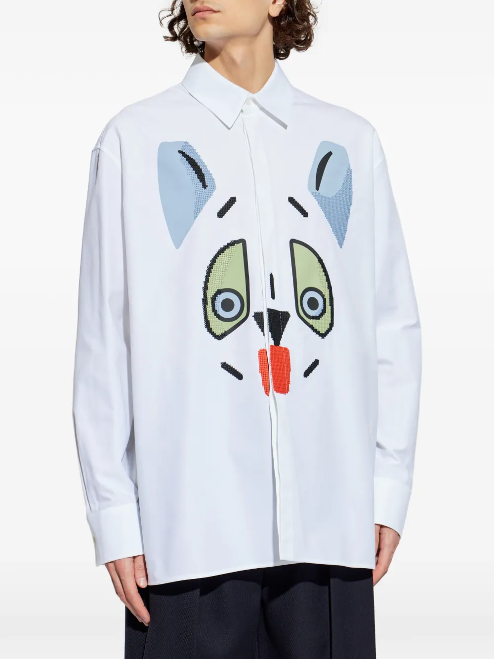  Loewe X Louis Wain Embellished Shirt - White 