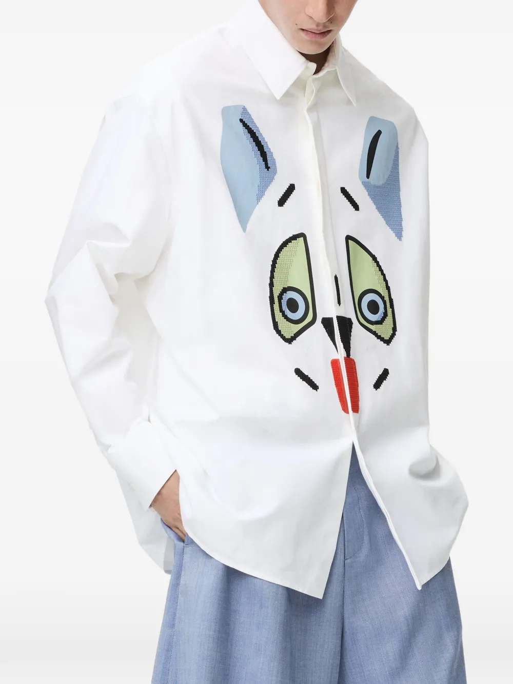 LOEWE x Louis Wain embellished shirt - White