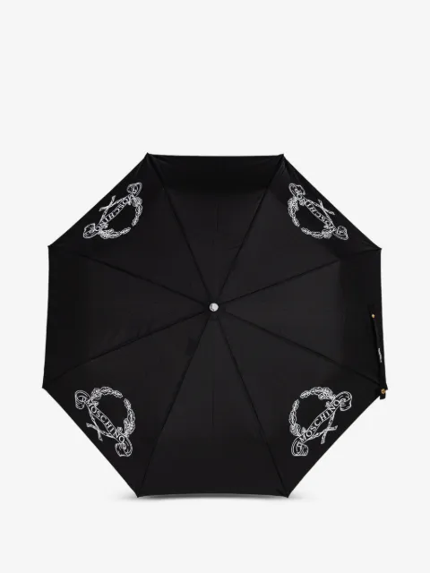 Moschino Laurel Crown Regenschirm mit Logo