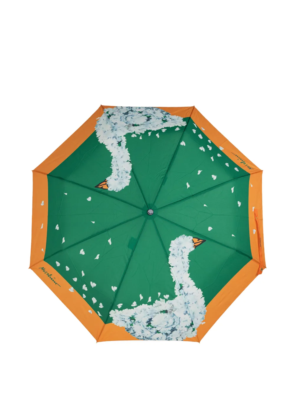 Moschino goose-print umbrella - Groen