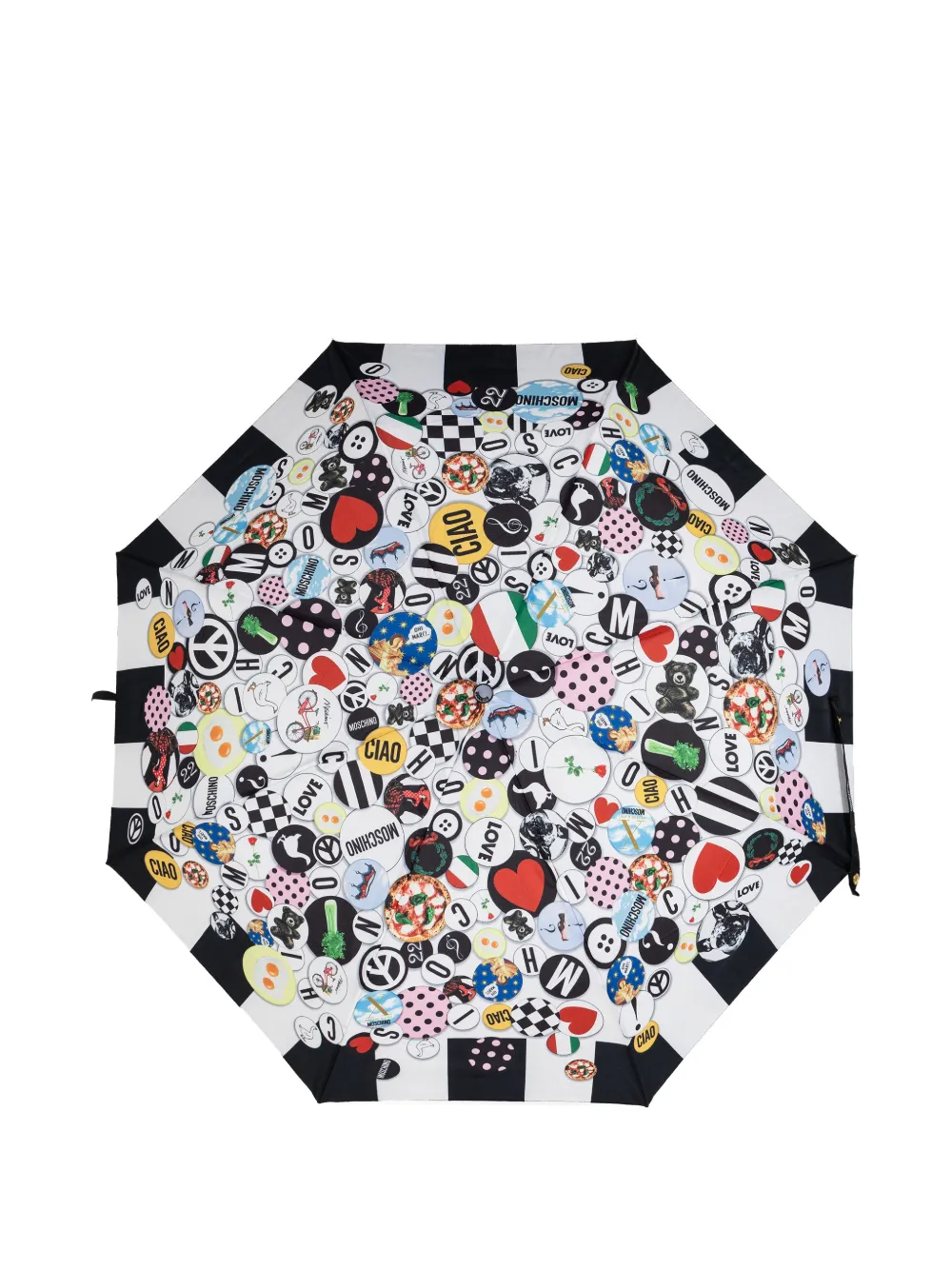 Moschino patterned-border printed umbrella | White | Image 1