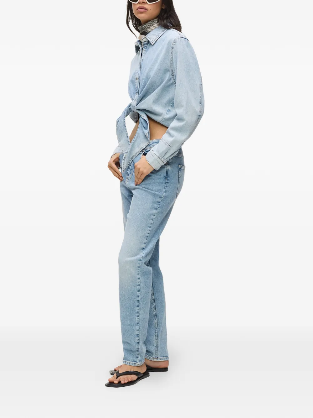  Karl Lagerfeld Jeans Logo-patch Jeans - Blue 