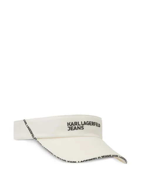 Karl Lagerfeld Jeans logo-print visor hat