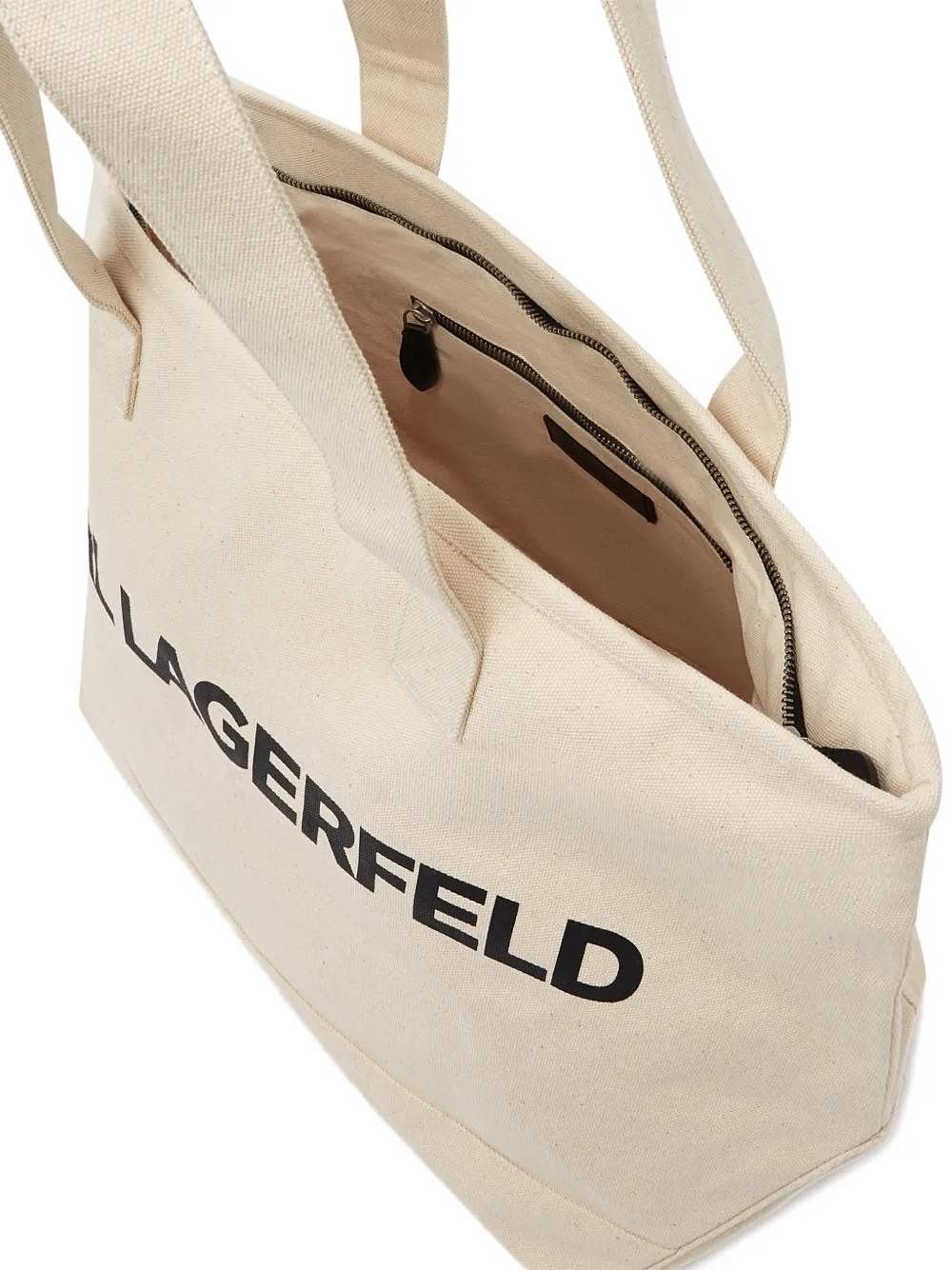 Karl Lagerfeld Grote K Essential shopper met logo Beige