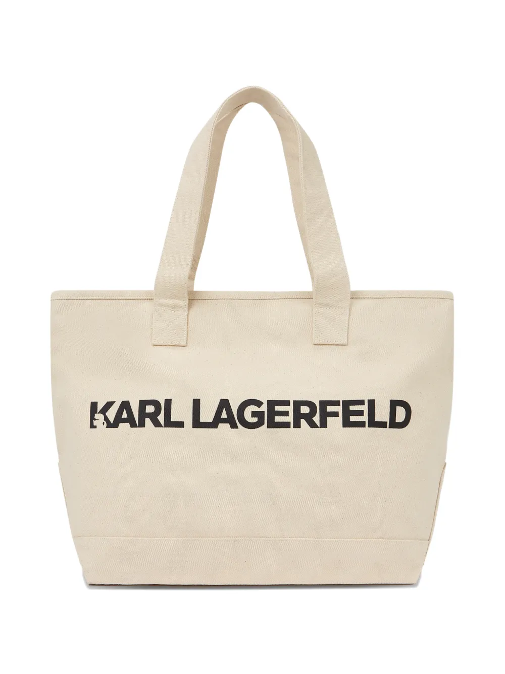 Karl Lagerfeld Borsa tote K/Essential grande con logo - Toni neutri