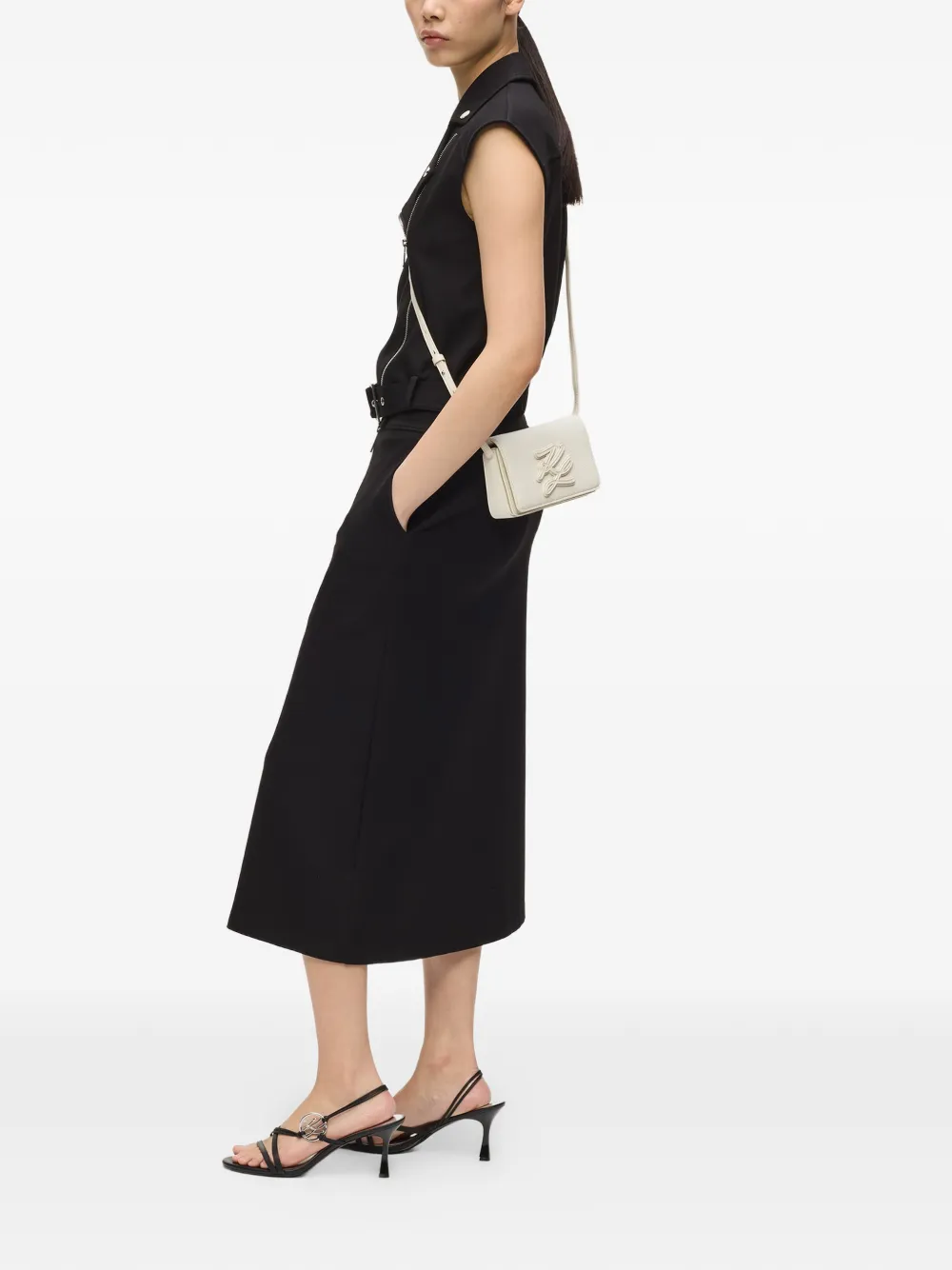  Karl Lagerfeld Mini K/autograph Cross Body Bag - Neutrals 