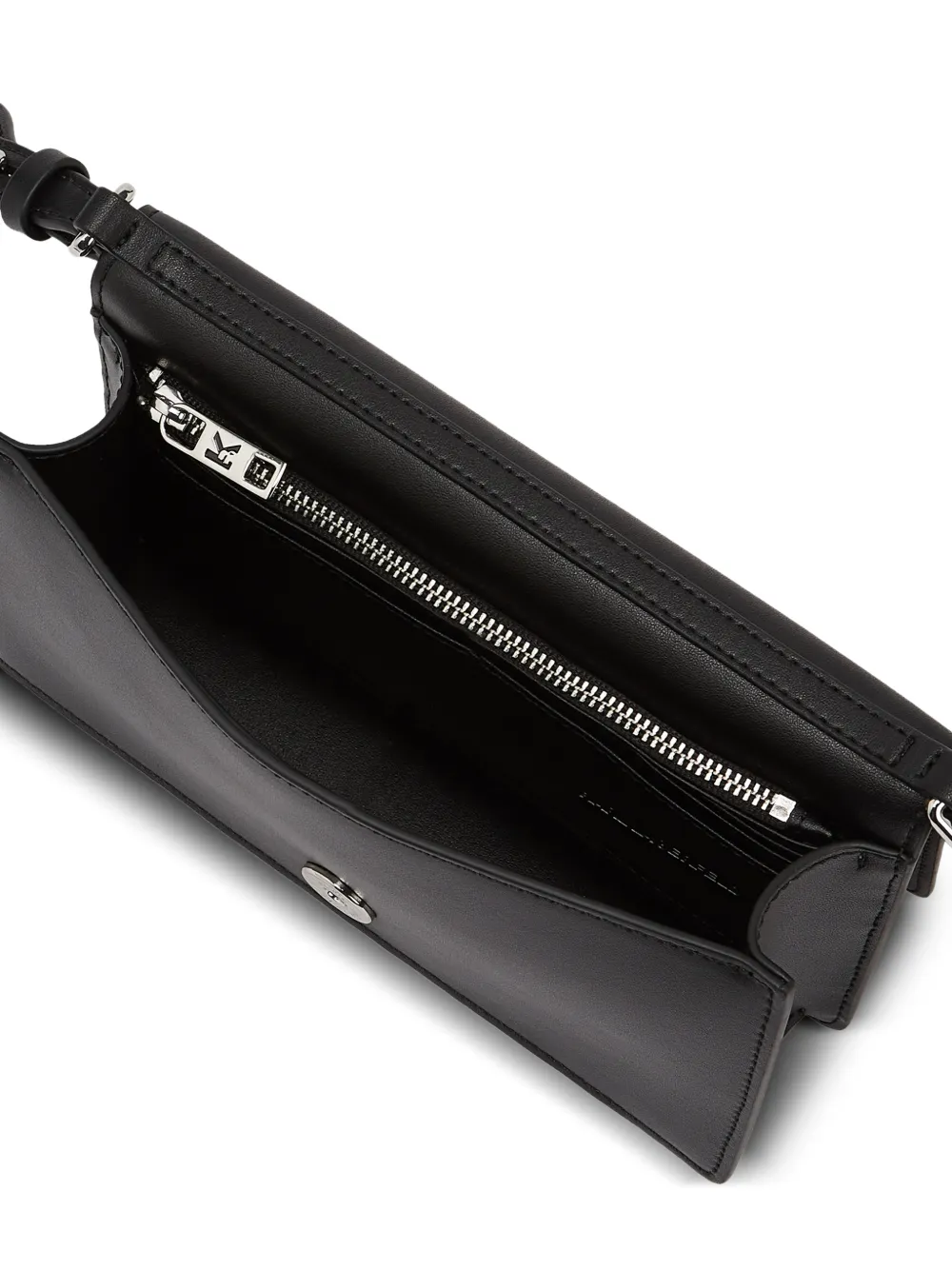 Karl Lagerfeld K Circle kleine leren crossbodytas Zwart
