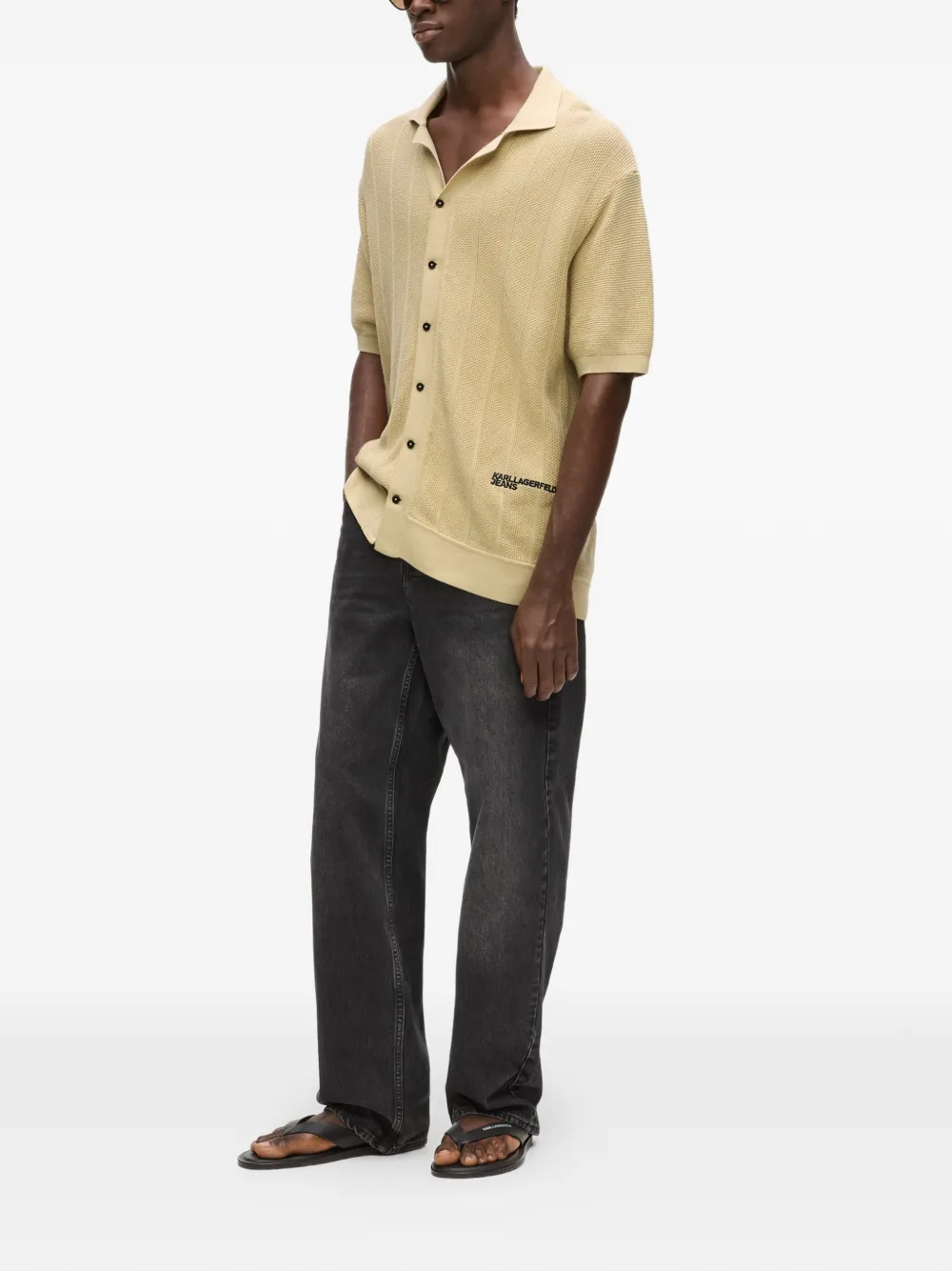 Karl Lagerfeld Jeans Overhemd Beige