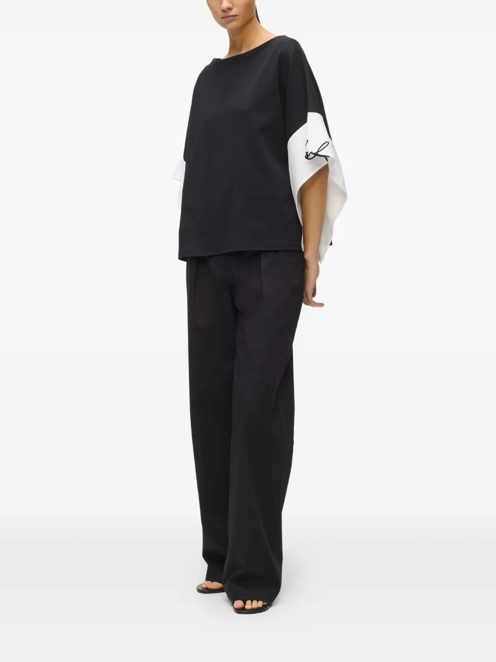 Karl Lagerfeld Top met kenmerkend detail Zwart