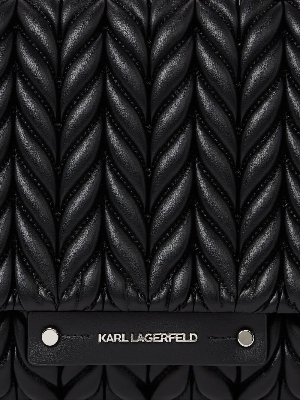 Karl Lagerfeld K Weave medium schoudertas Zwart