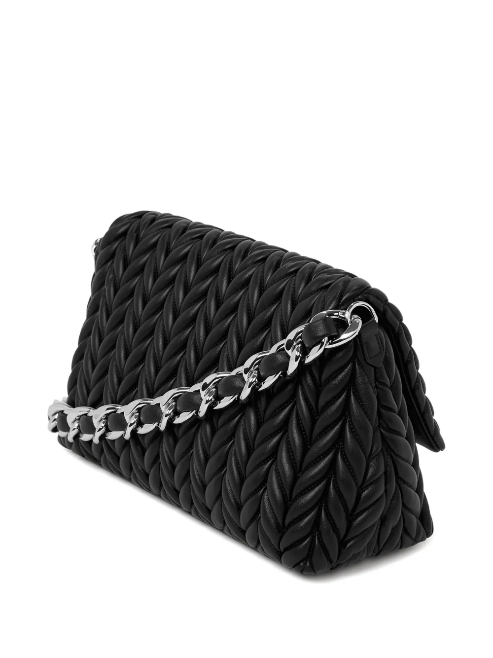 Karl Lagerfeld K Weave medium schoudertas Zwart